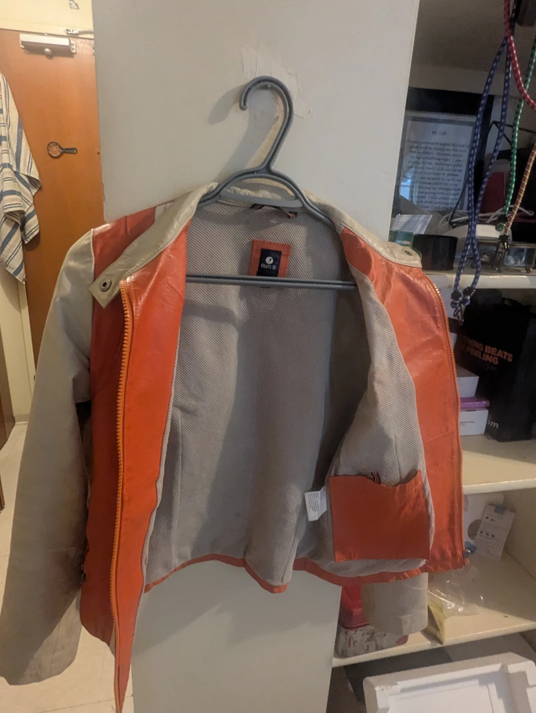That's It Orange and Beige Jacket - photo 4