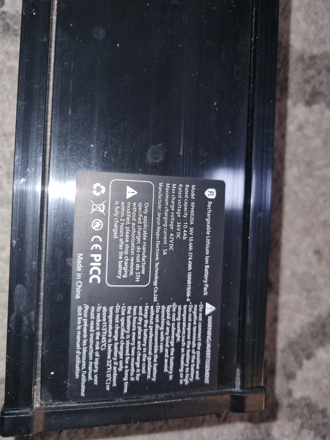 OKAI RPH0020A Electric Scooter Battery - photo 3