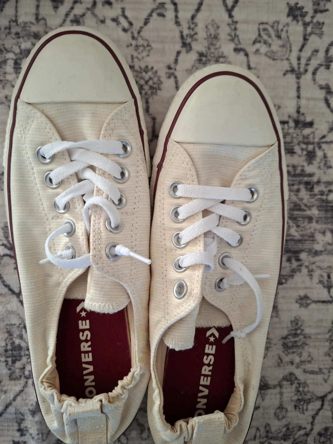 Converse All Star Shoes Cream Size 11