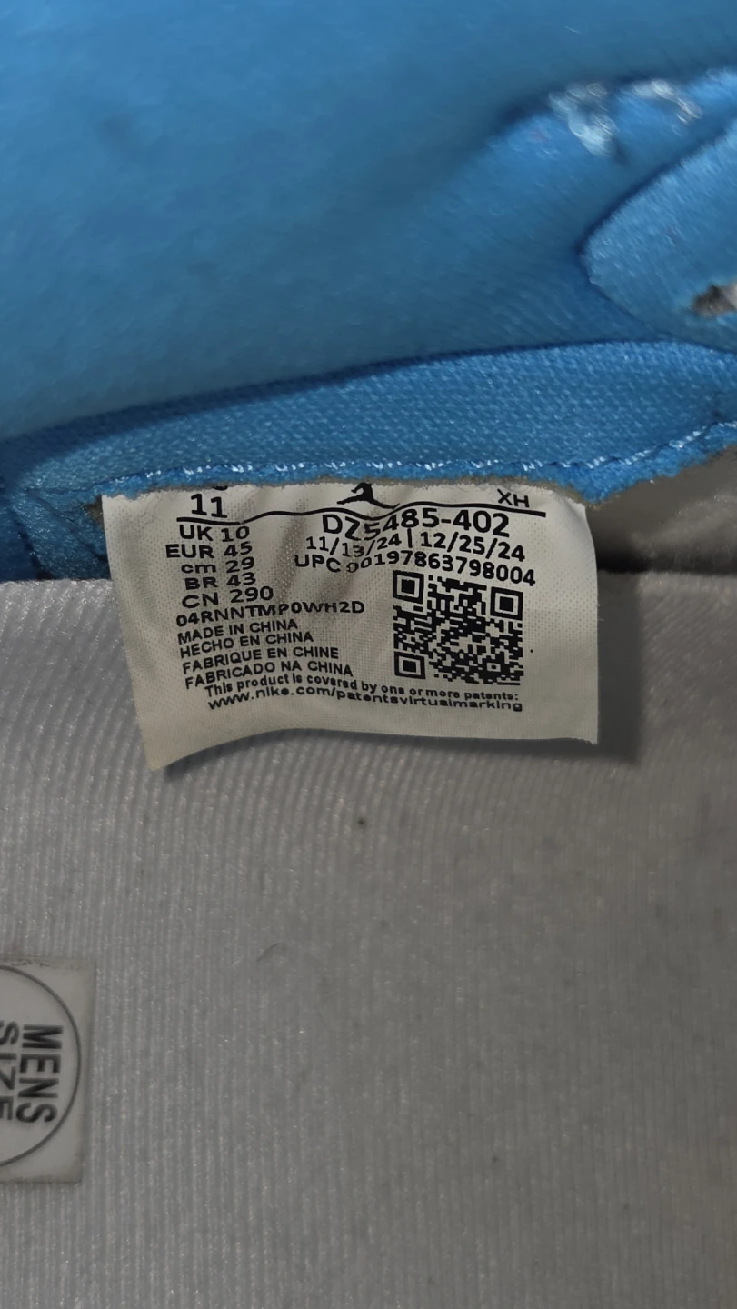 Air Jordan 1 Retro HIGH OG "DK Powder Blue"  SIZE 11 - photo 5