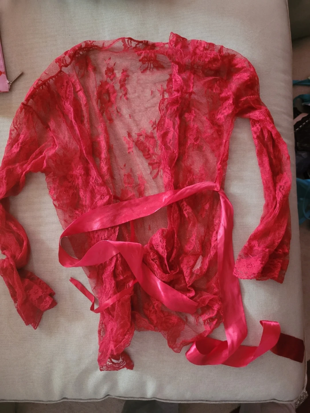 Red Lace Robe