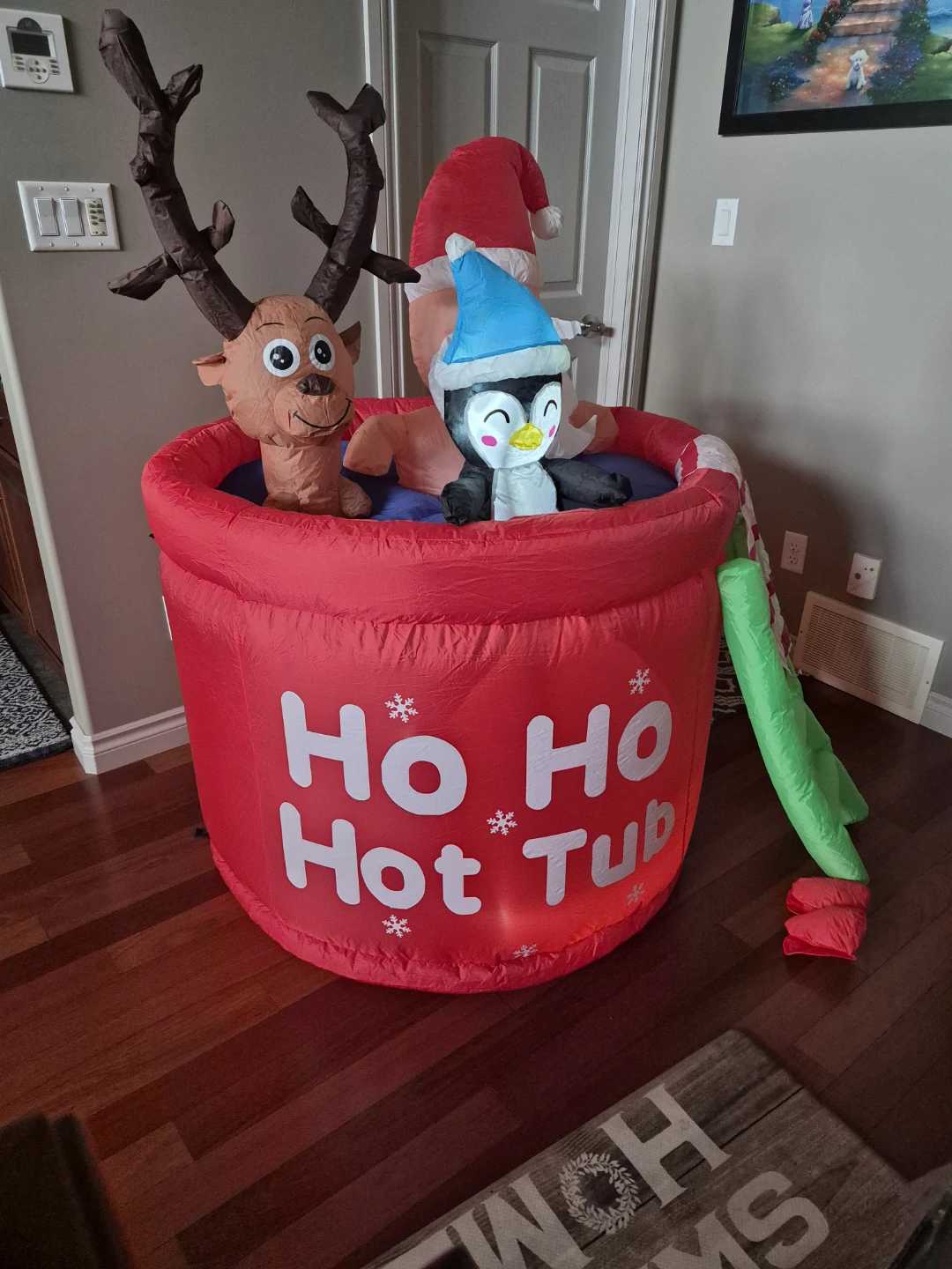 Christmas Ho Ho Hot Tub Inflatable 5 ft. - photo 2