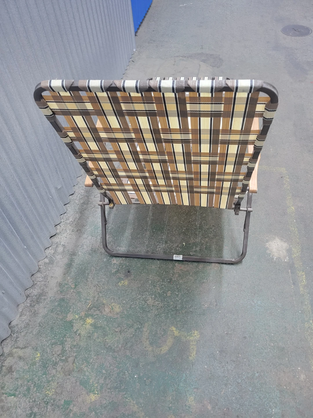 Folding Lawn Chair with Woven Strap - photo 4