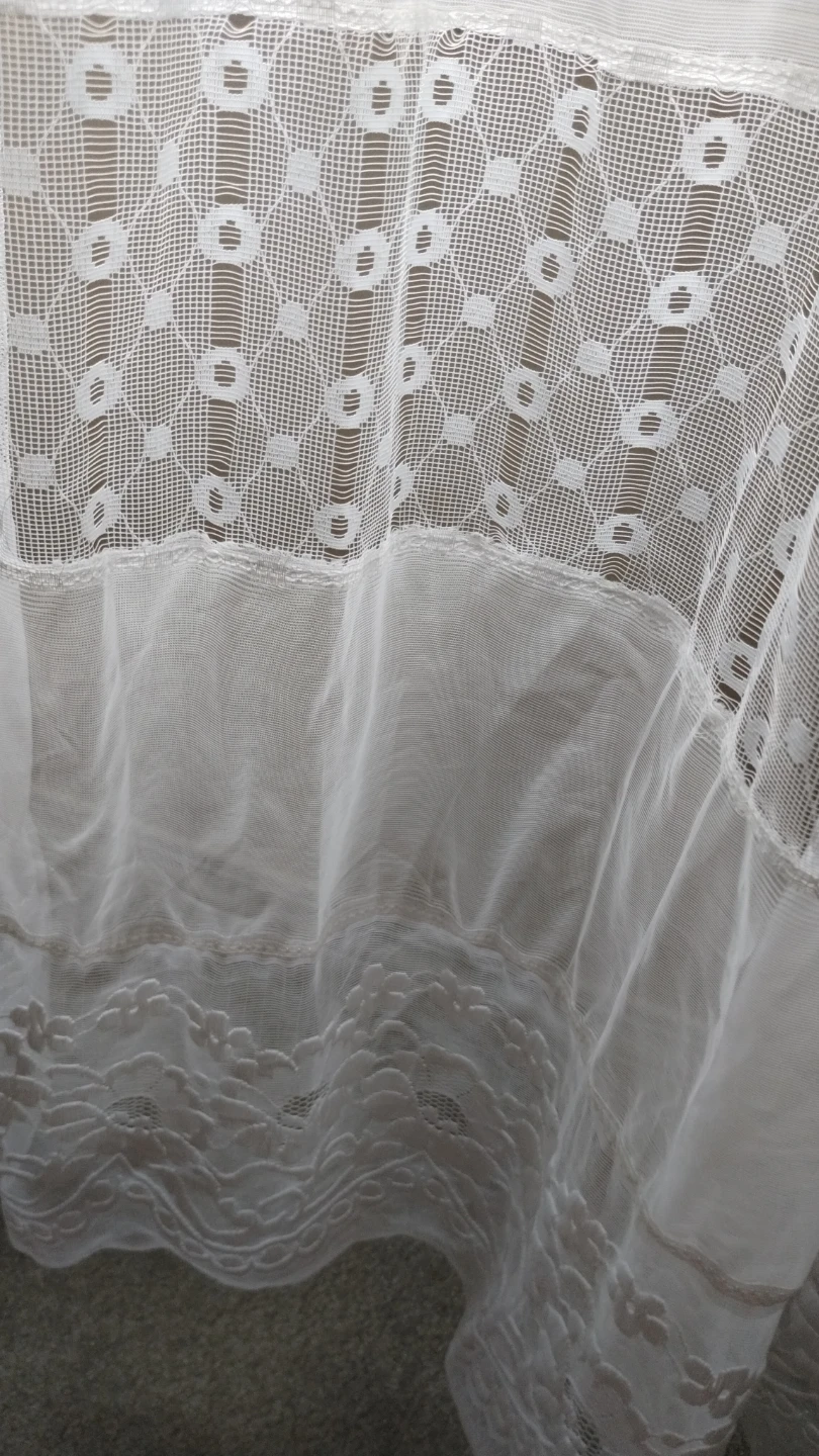 White Lace Sheer Curtains - photo 4