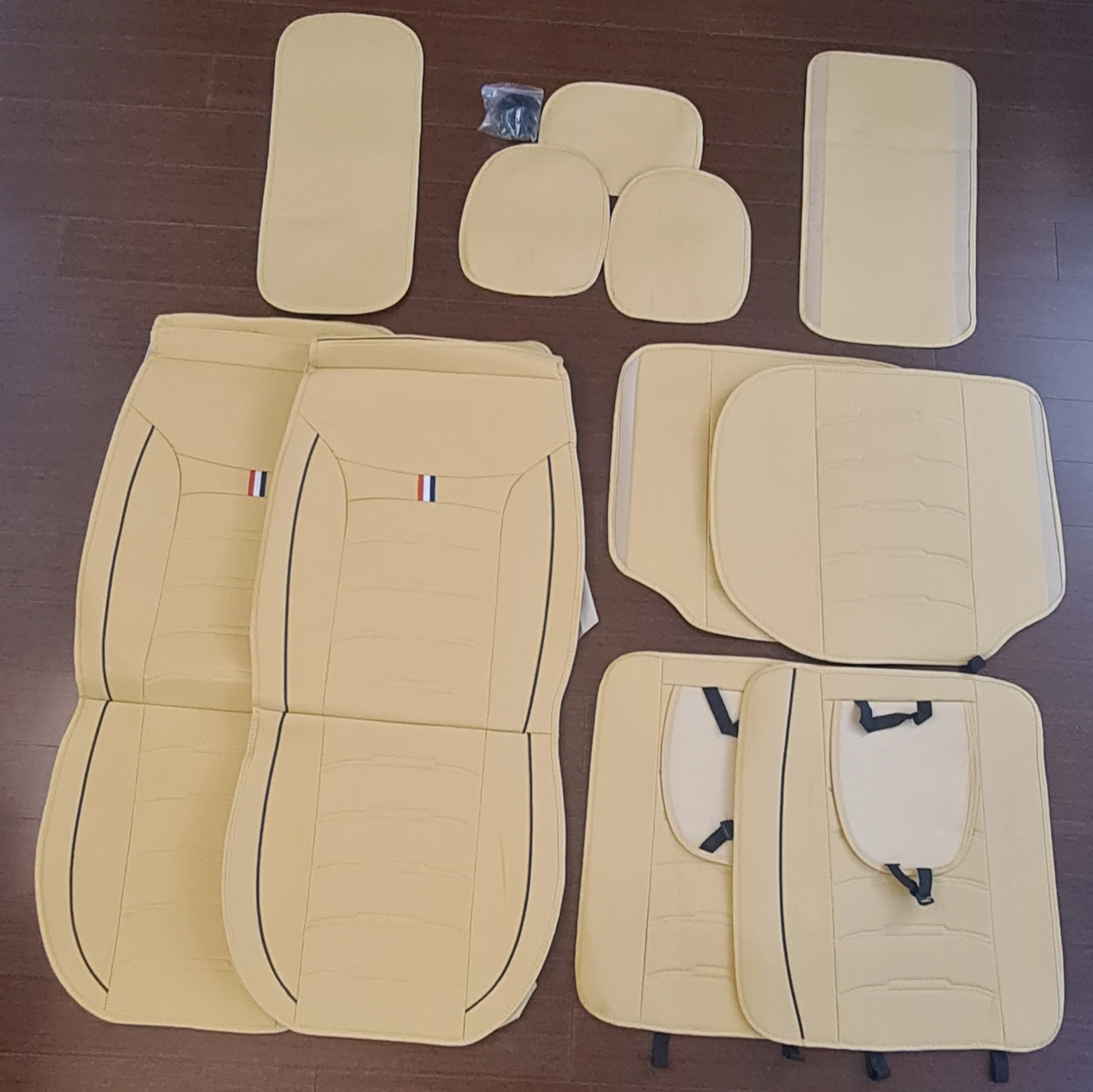 11-Piece Universal Car Seat Cover Set – Beige