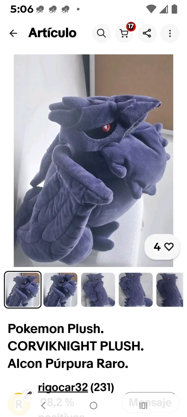 Pokemon Corviknight Plush