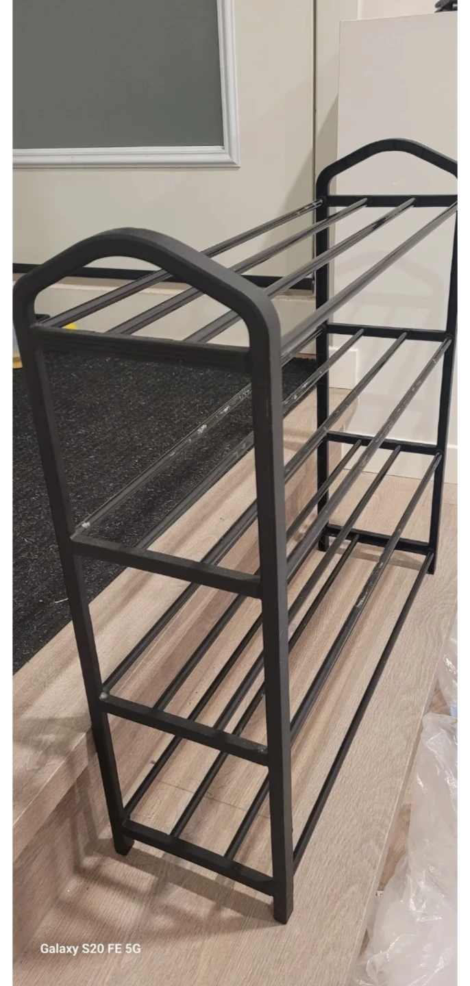 Mainstays 4-Tier Metal Shoe Rack - photo 2