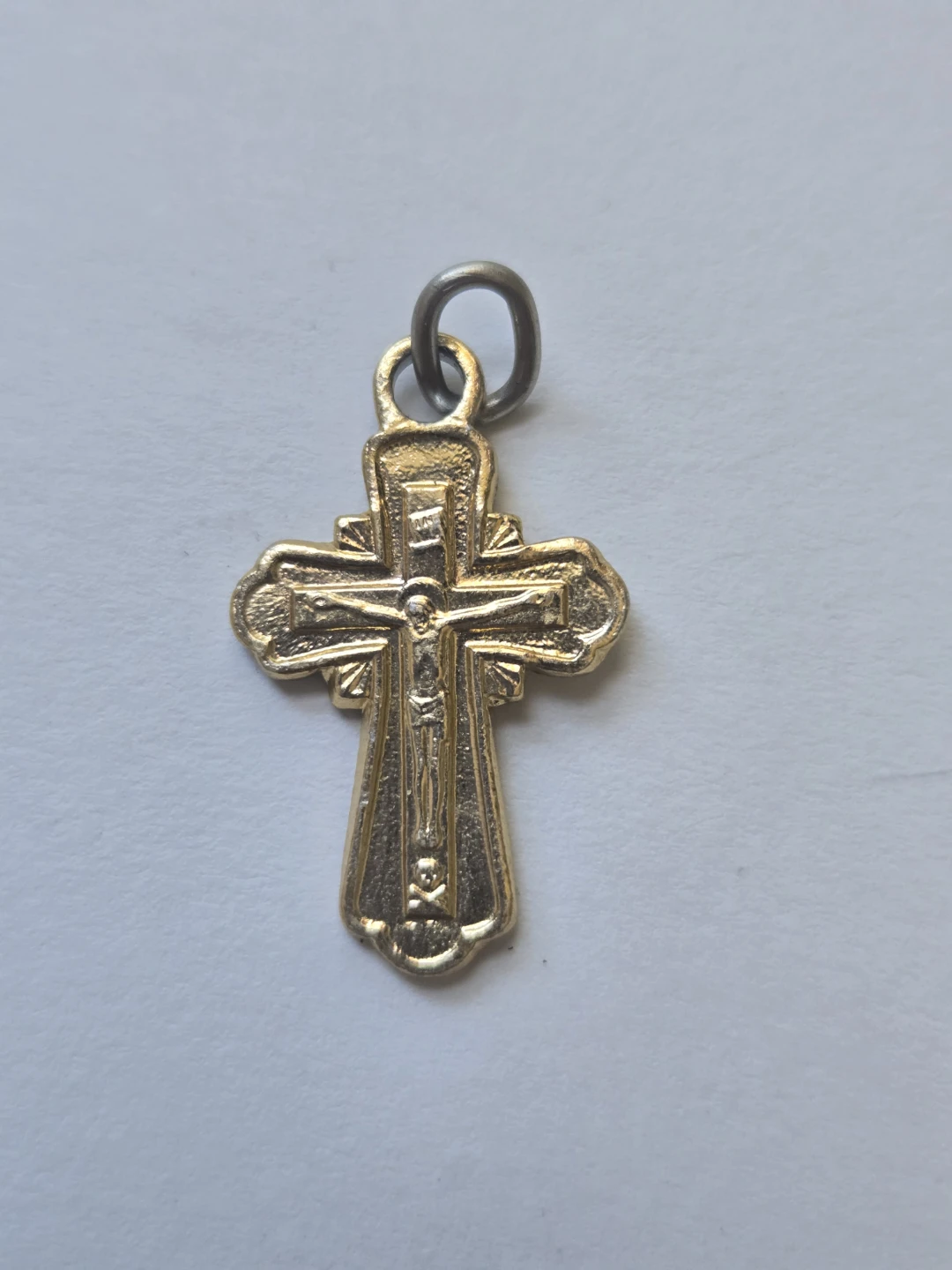 Gold-tone Eastern Orthodox cross pendant