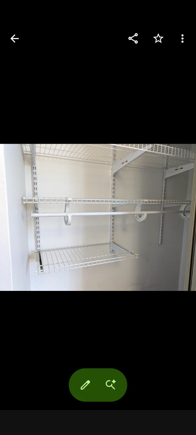 White Wire Closet Shelving System - photo 2