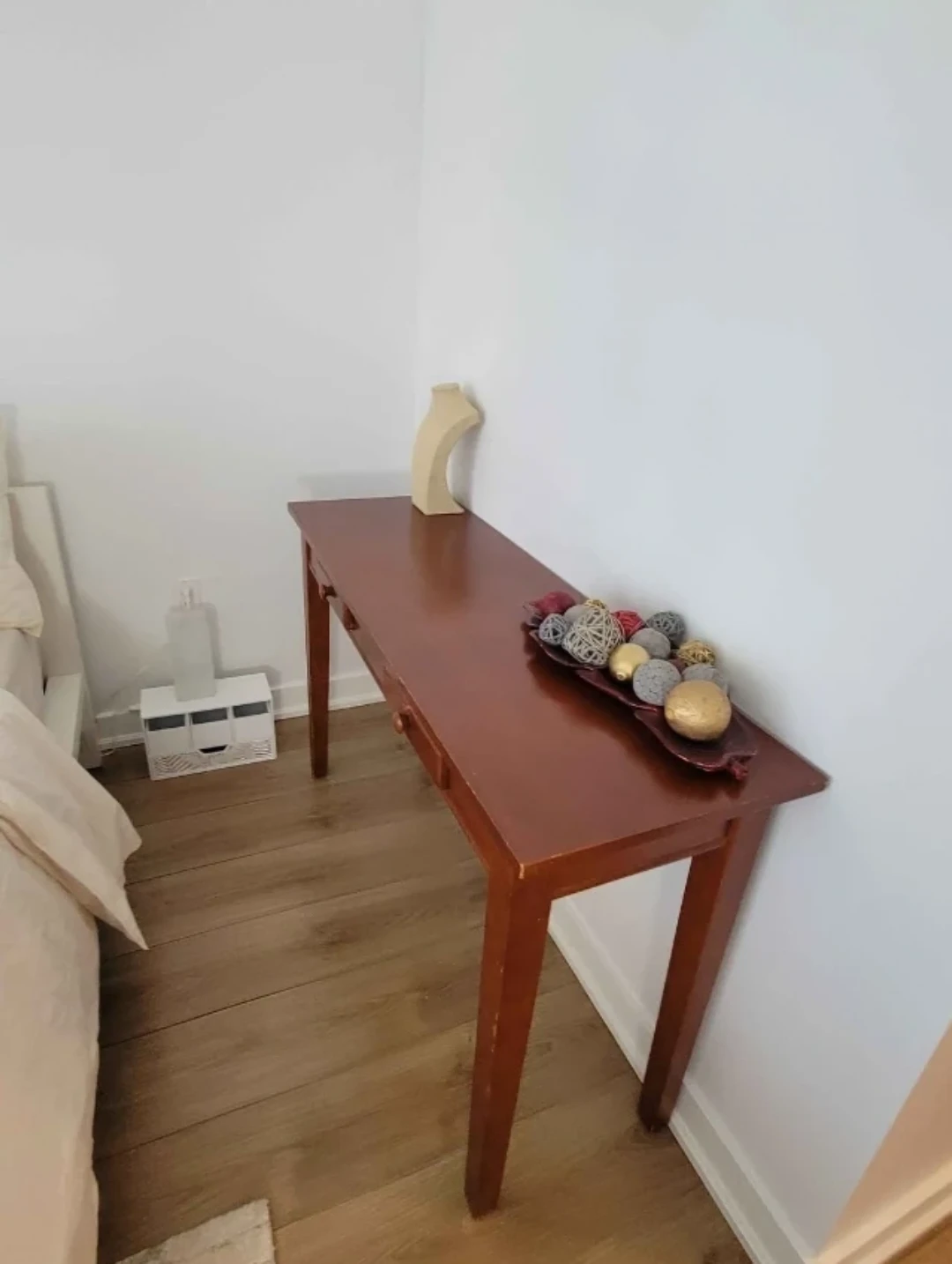 Wooden Console Table with Two Drawers