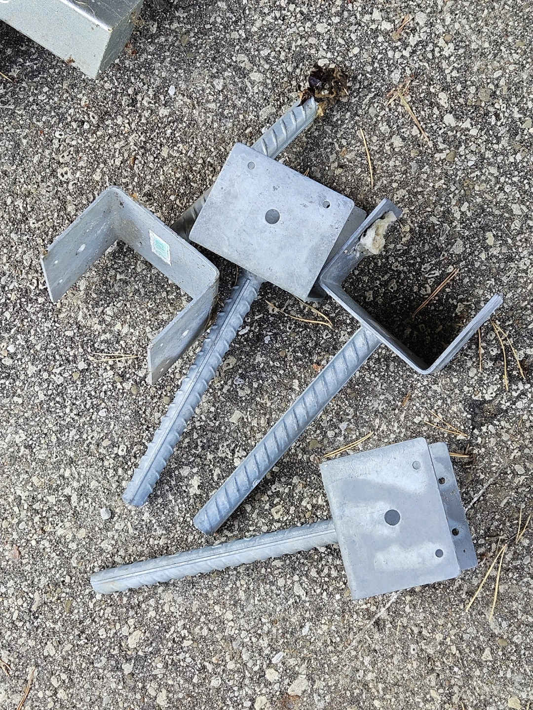 Galvanized Steel Post Anchors