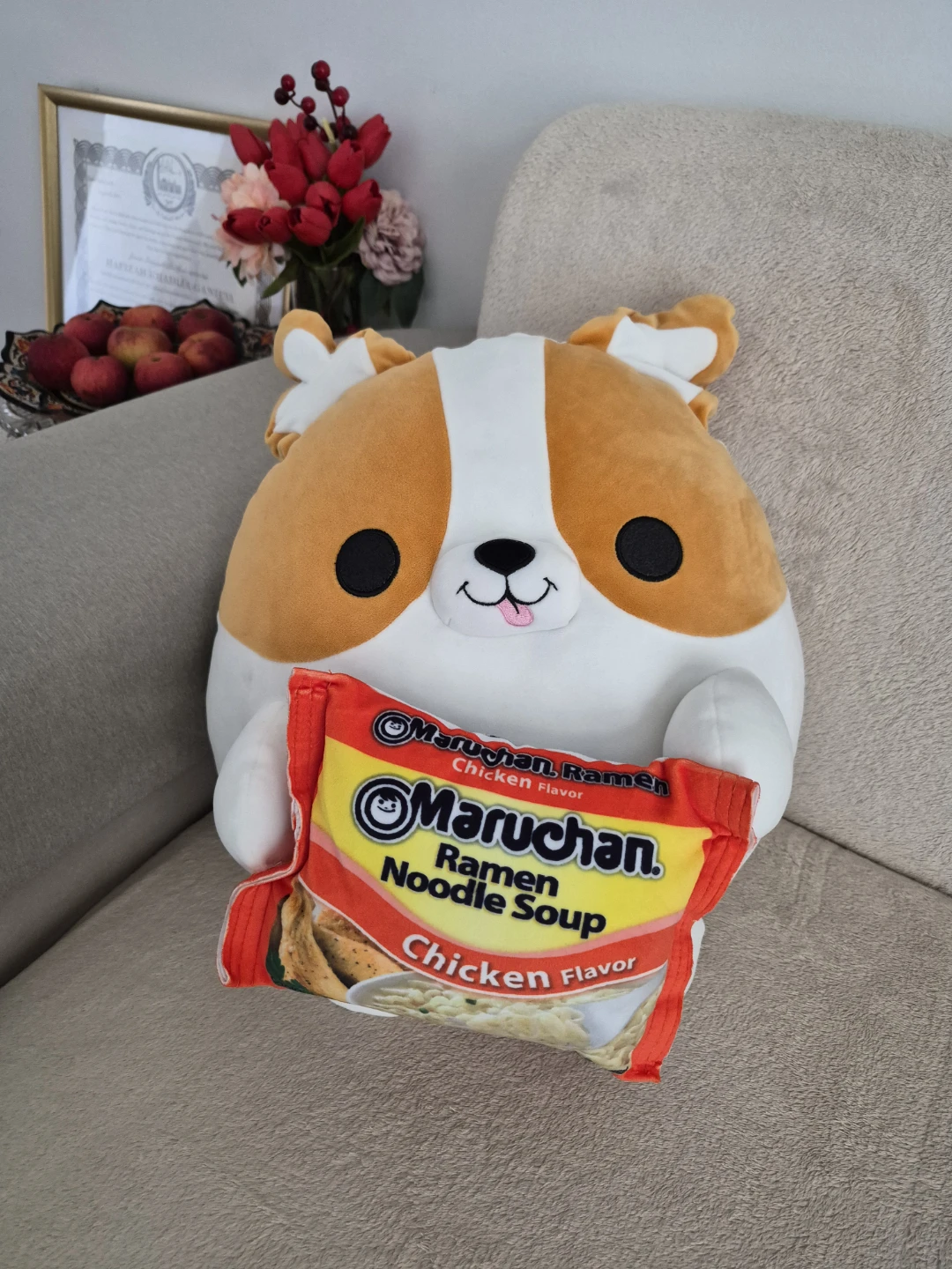ZURU Snackles Benji Corgi Plush (Maruchan Ramen) - 14"