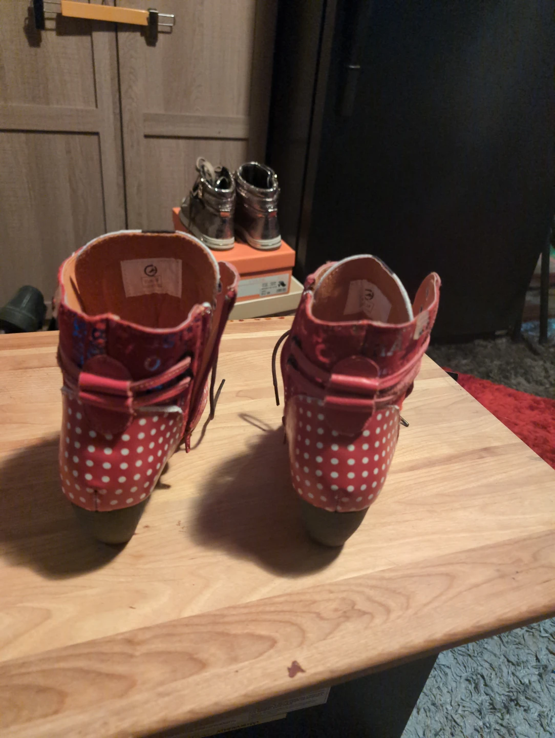The TMA Company Leather Polka Dot Ankle Boots - EUR 38 - photo 3