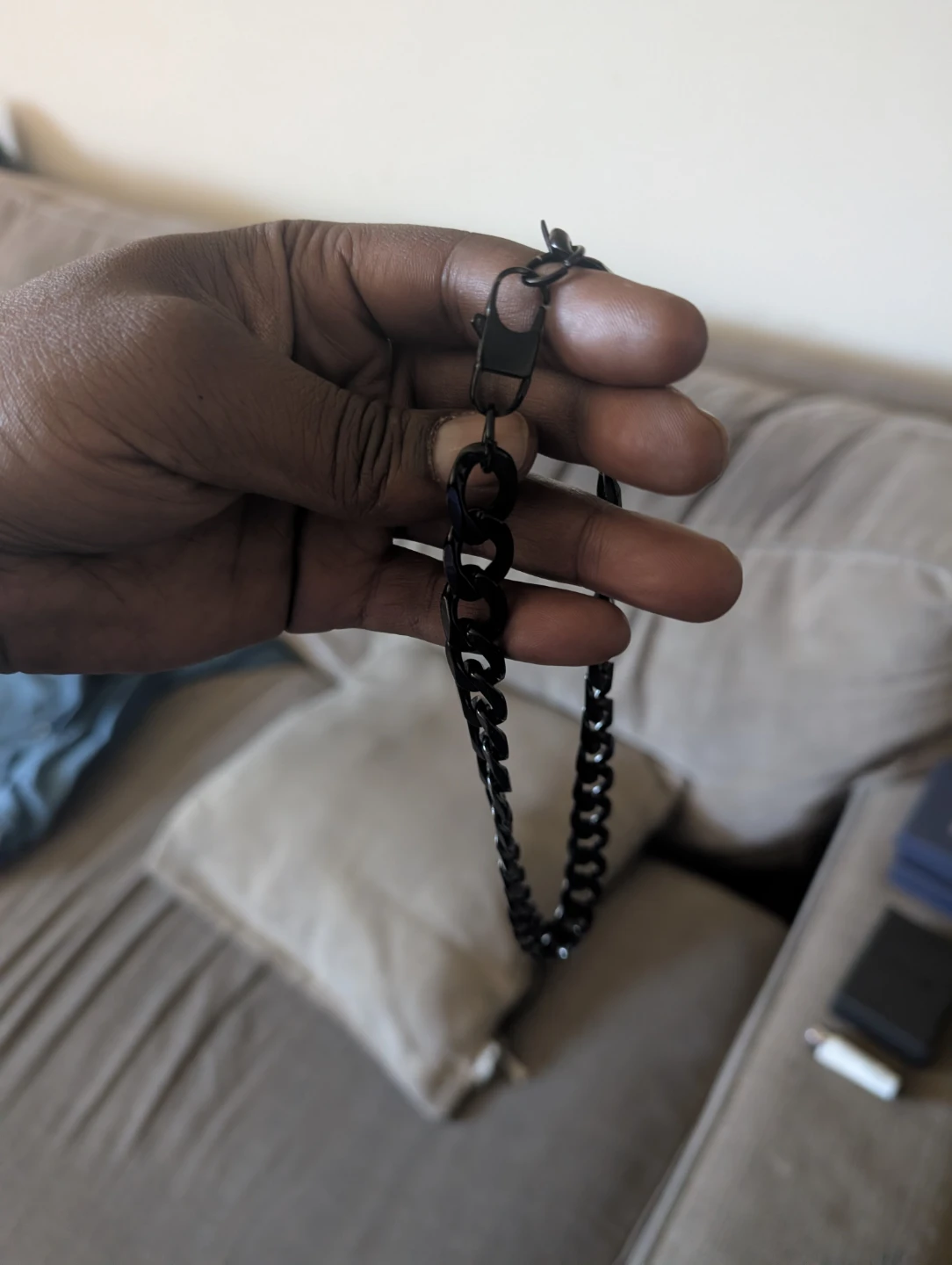 Black Cuban linked chain - photo 2