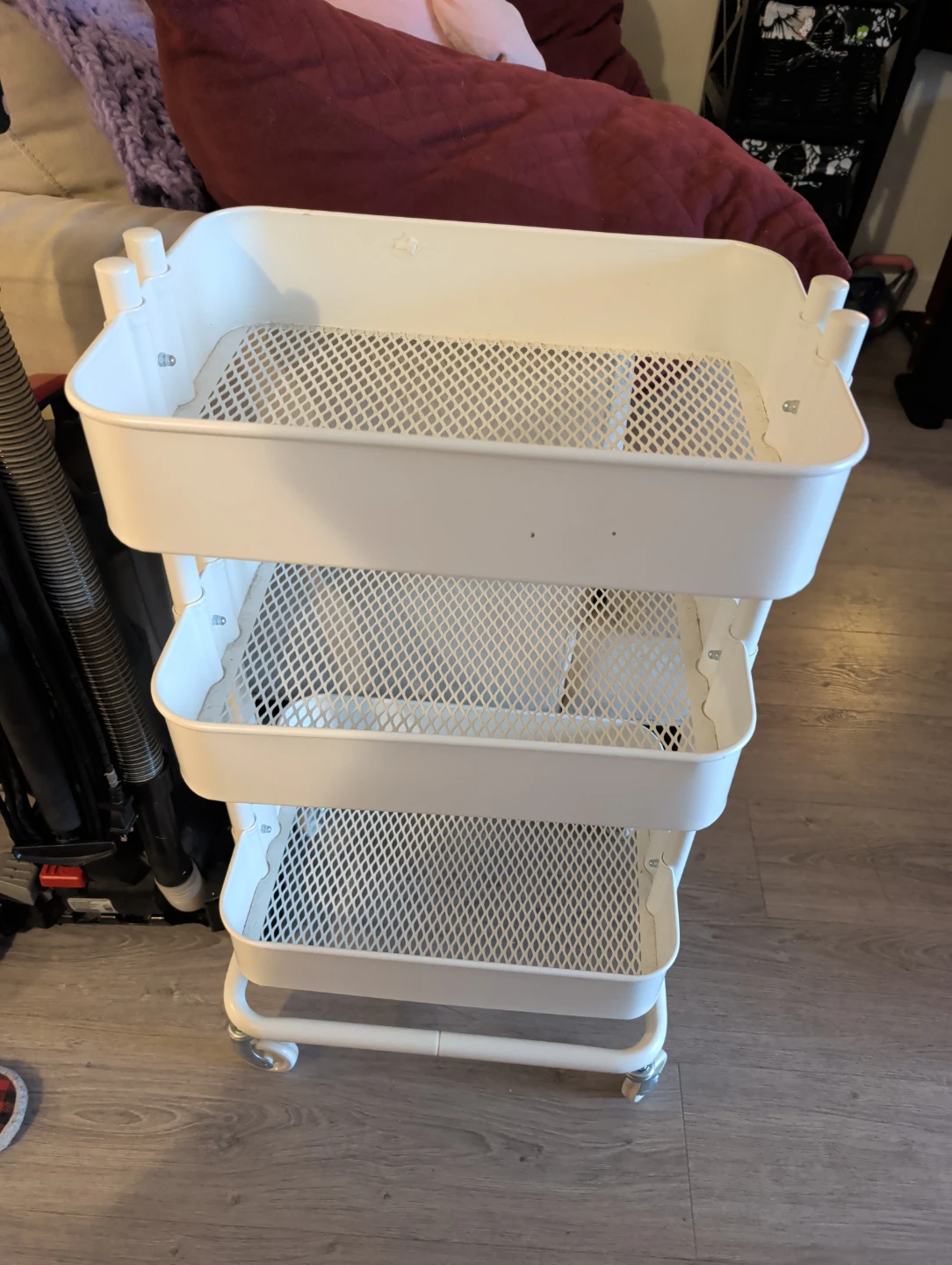 IKEA RÅSKOG utility cart white