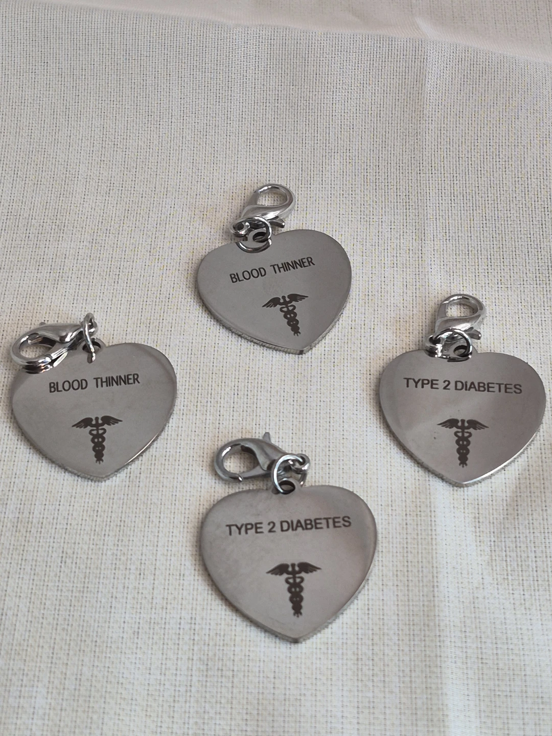 Medical Alert Purse Phone Zipper Clip Charms - photo 5