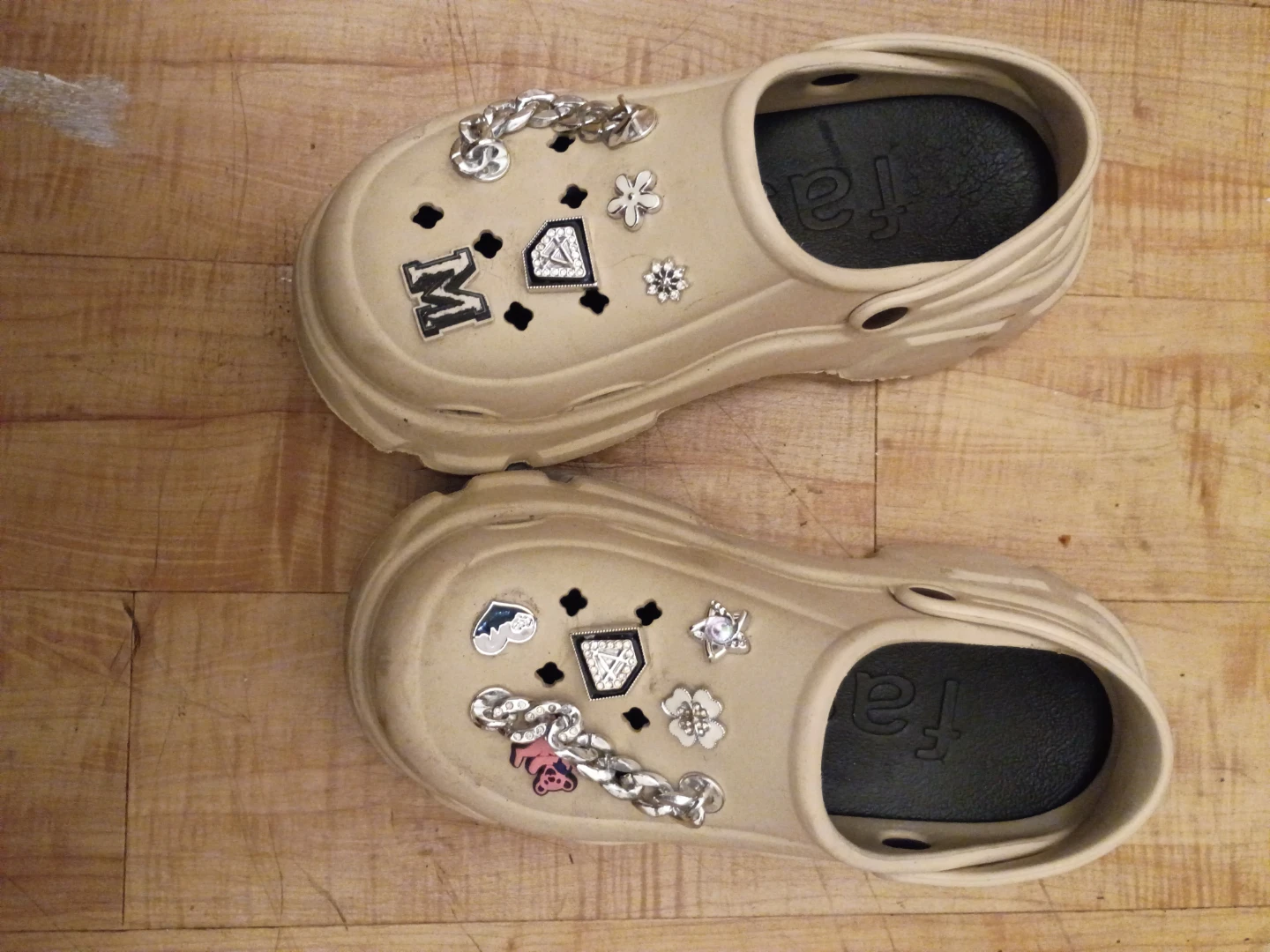 Fashion Platform Clogs with Decorative Charms - photo 2