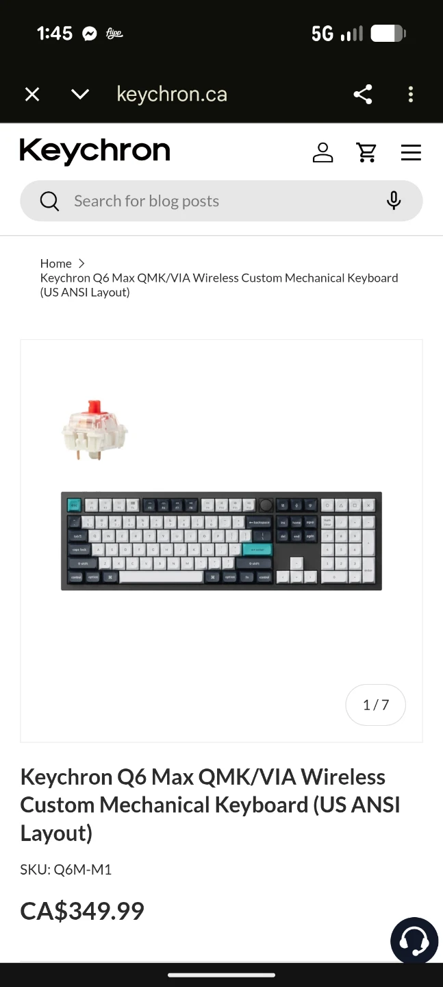 NEW! Keychron Q6 Max Full Size Wireless Mechanical Keyboard