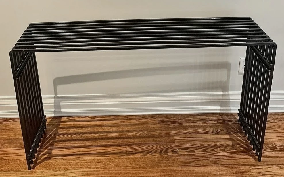 (MUST GO TODAY) CUSTOM INDUSTRIAL DESIGNED STEEL CONSOLE TABLE