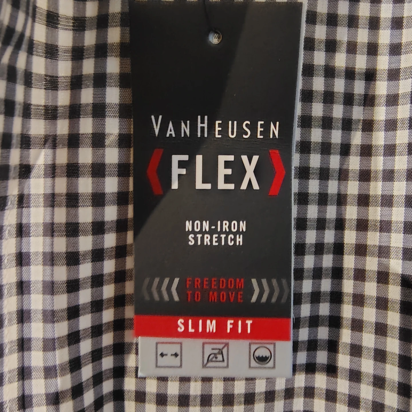 Van Heusen Flex Slim Fit Checkered Shirt XL - photo 2