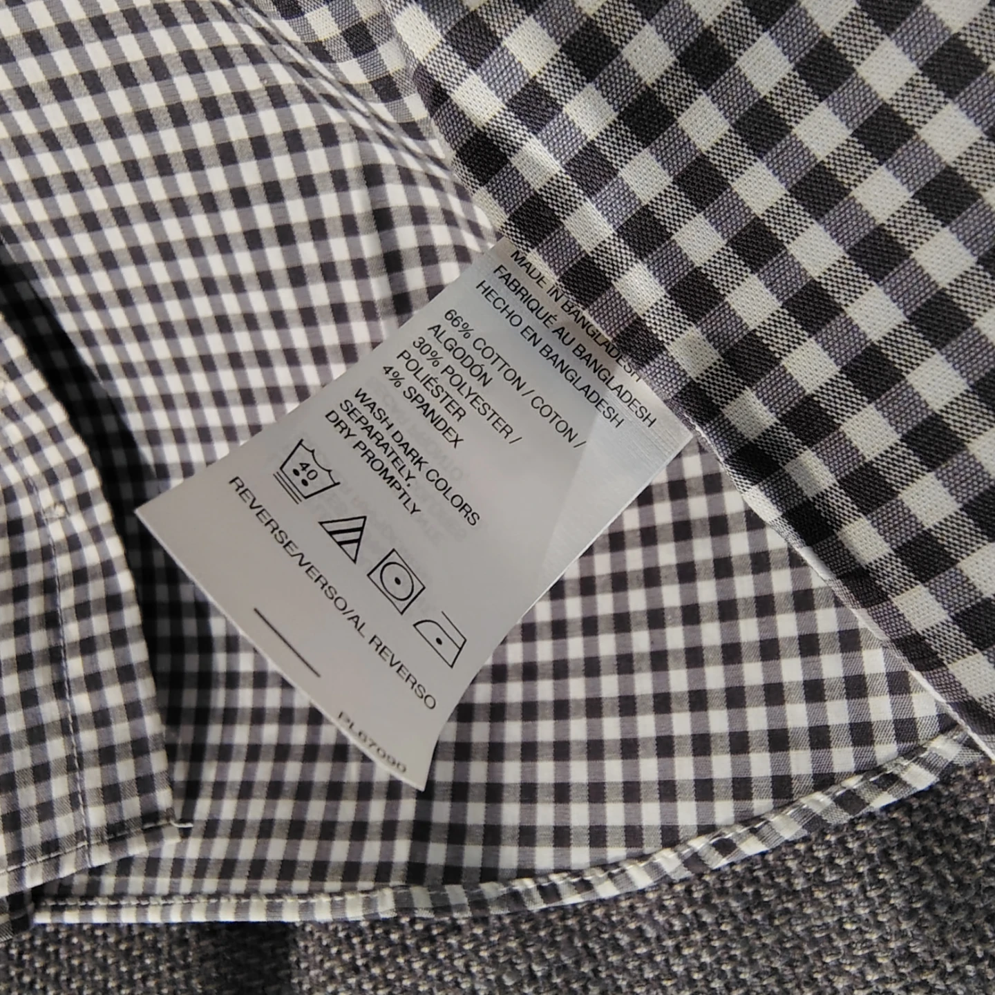 Van Heusen Flex Slim Fit Checkered Shirt XL - photo 3