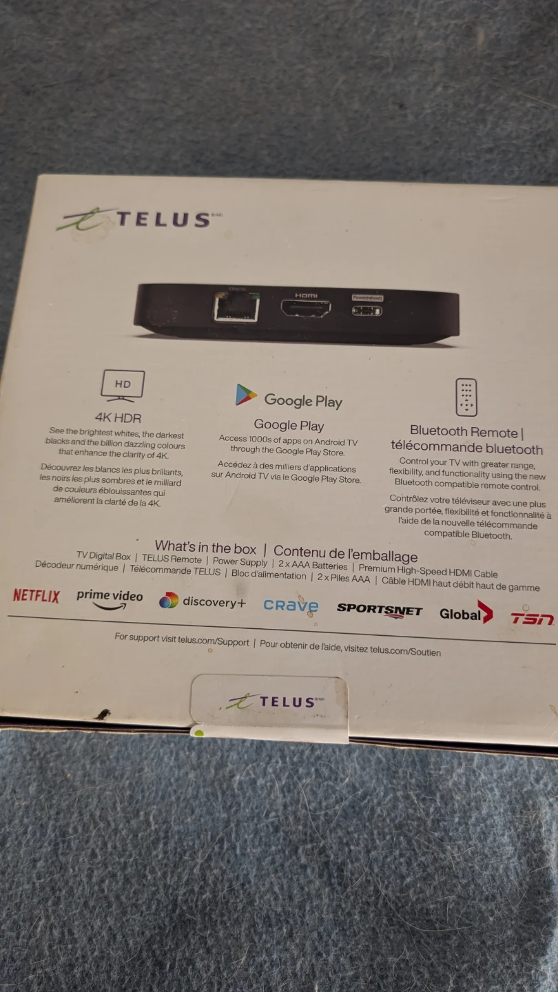 TELUS TV Digital Box 4K HDR - photo 3
