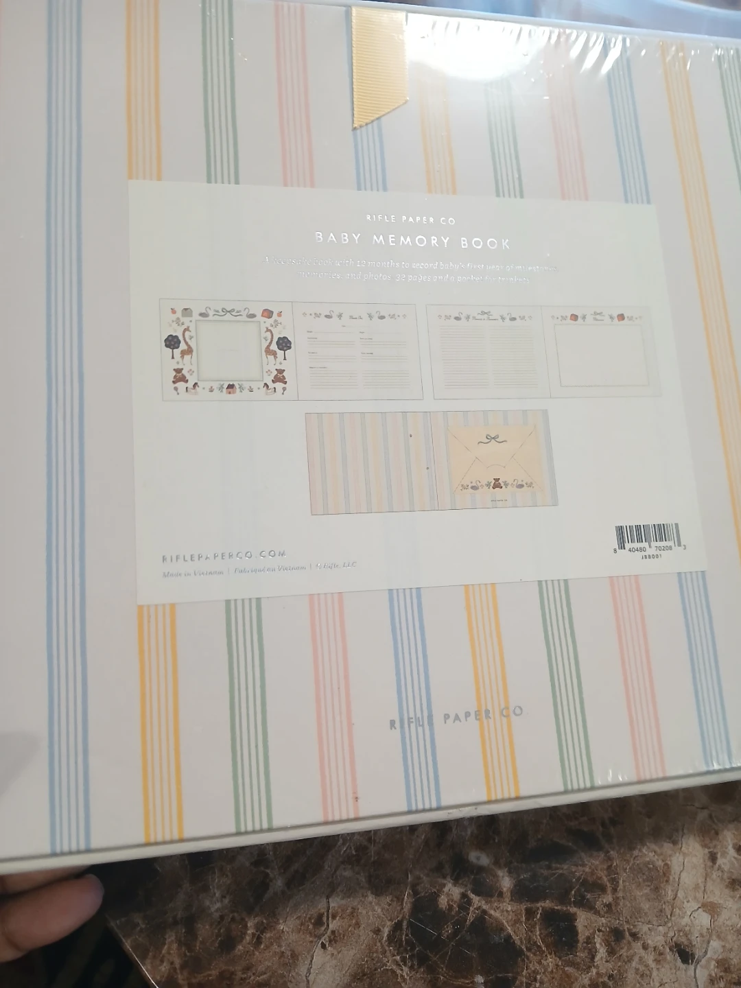 Rifle Paper Co. Sweet Little One Baby Memory Book - photo 2