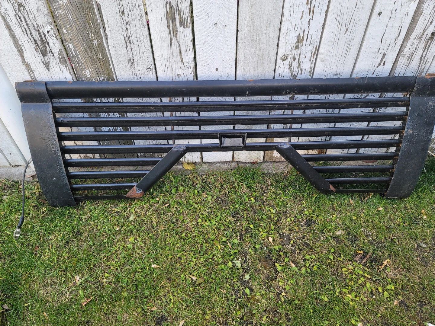 Black Steel Truck Tailgate