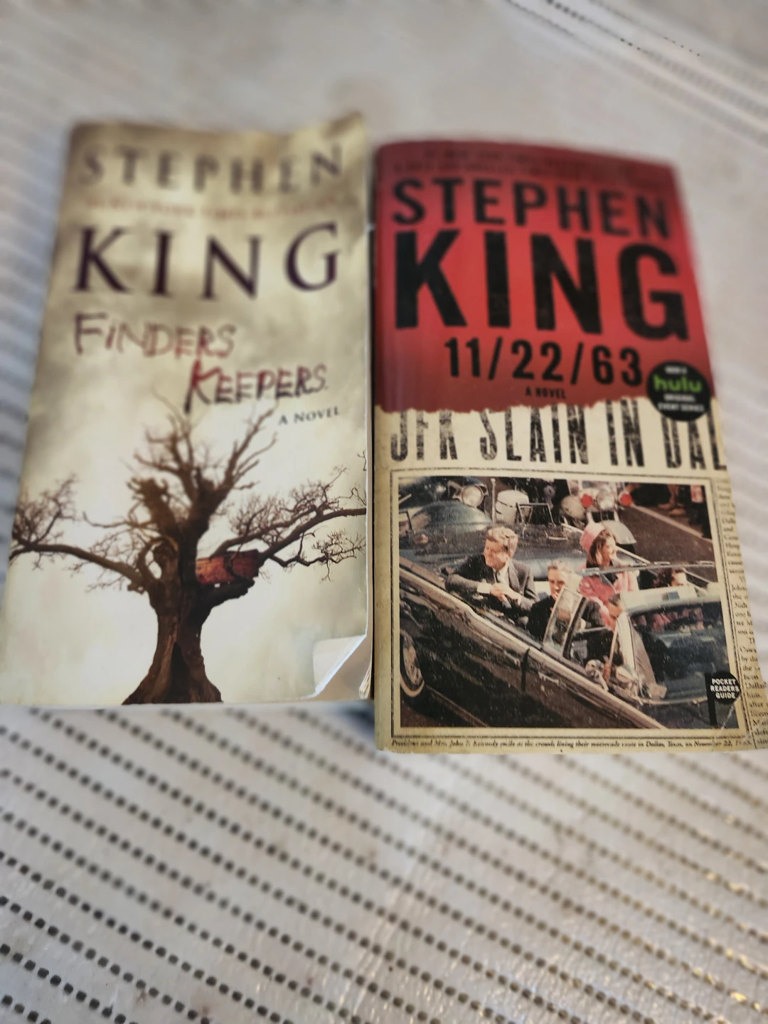 Two Stephen King novels: 11/22/63 and Finders Keepers