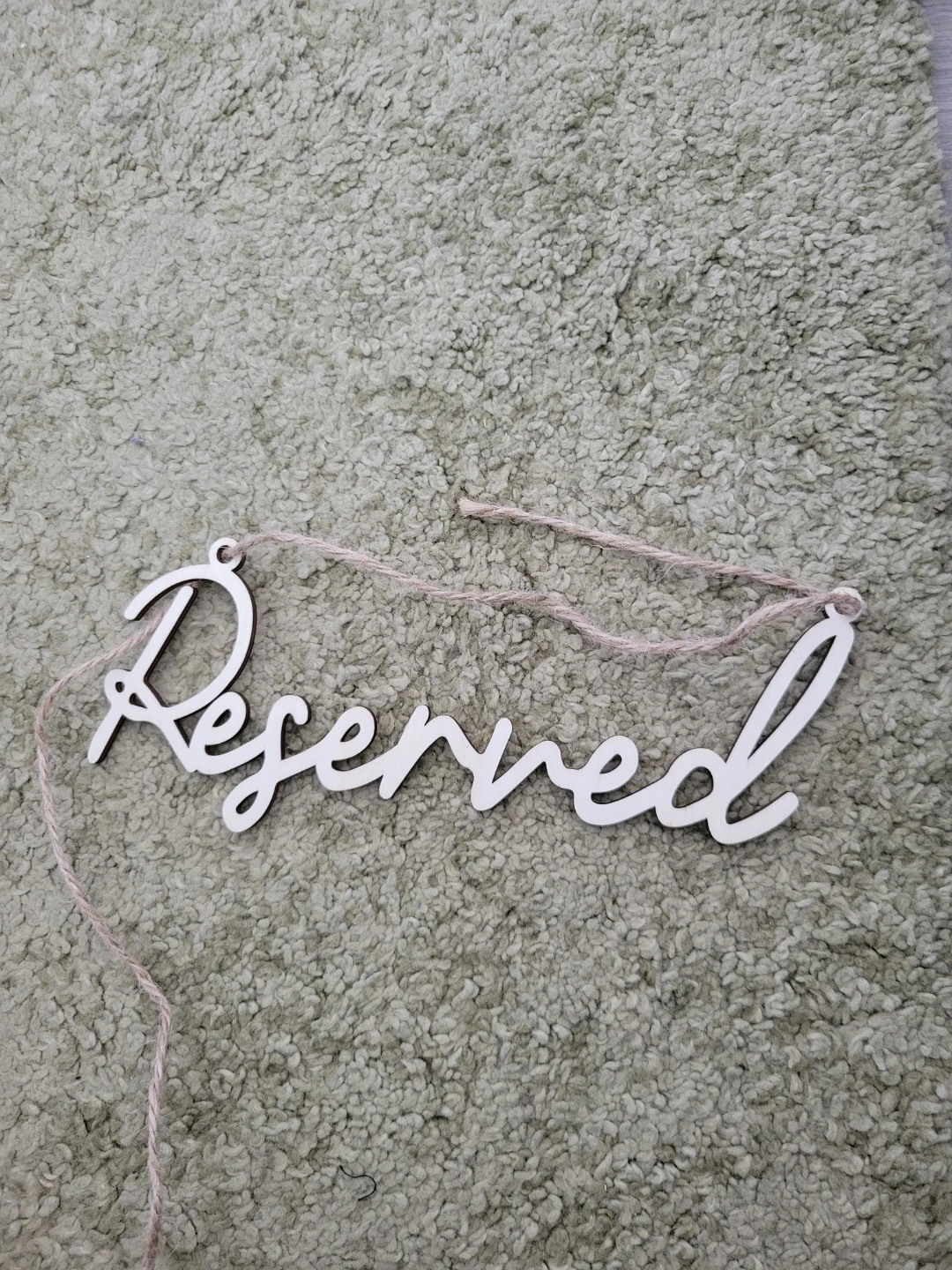 Reserved Wooden Sign - photo 2