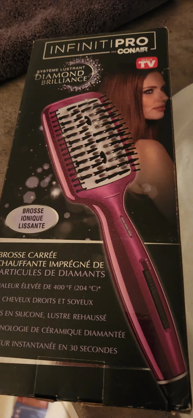 Conair InfinitiPRO Diamond Infused Hot Paddle Brush