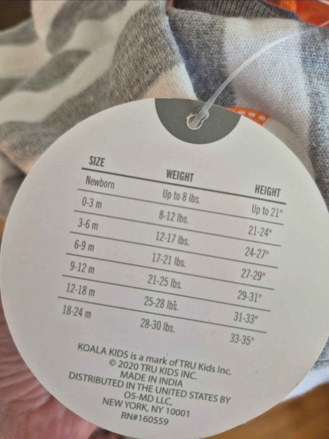 BNWT Koala Baby Newborn Tiger 3pc fall Set Bib 0-3 Month - photo 3