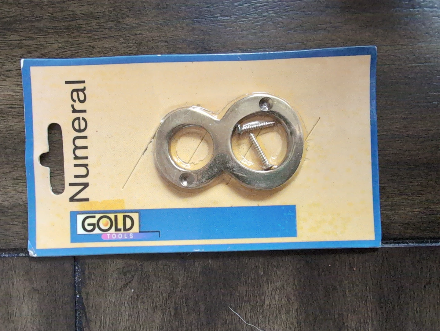 Gold Tools Brass Numeral 8