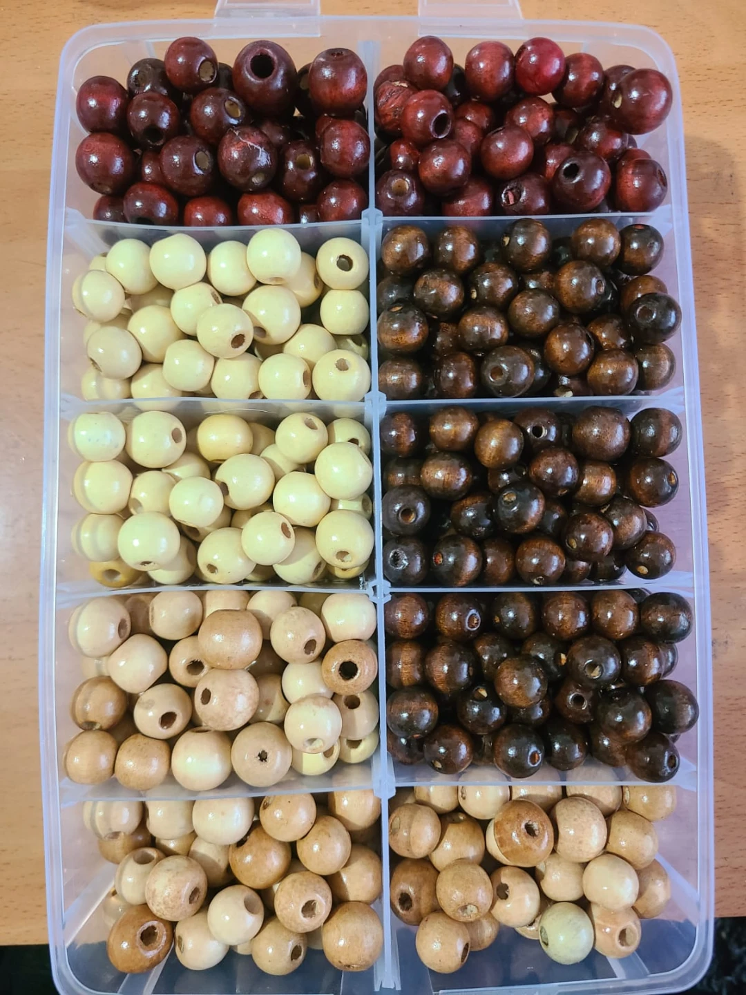 Large Collection of Assorted Wooden Craft Beads - photo 4