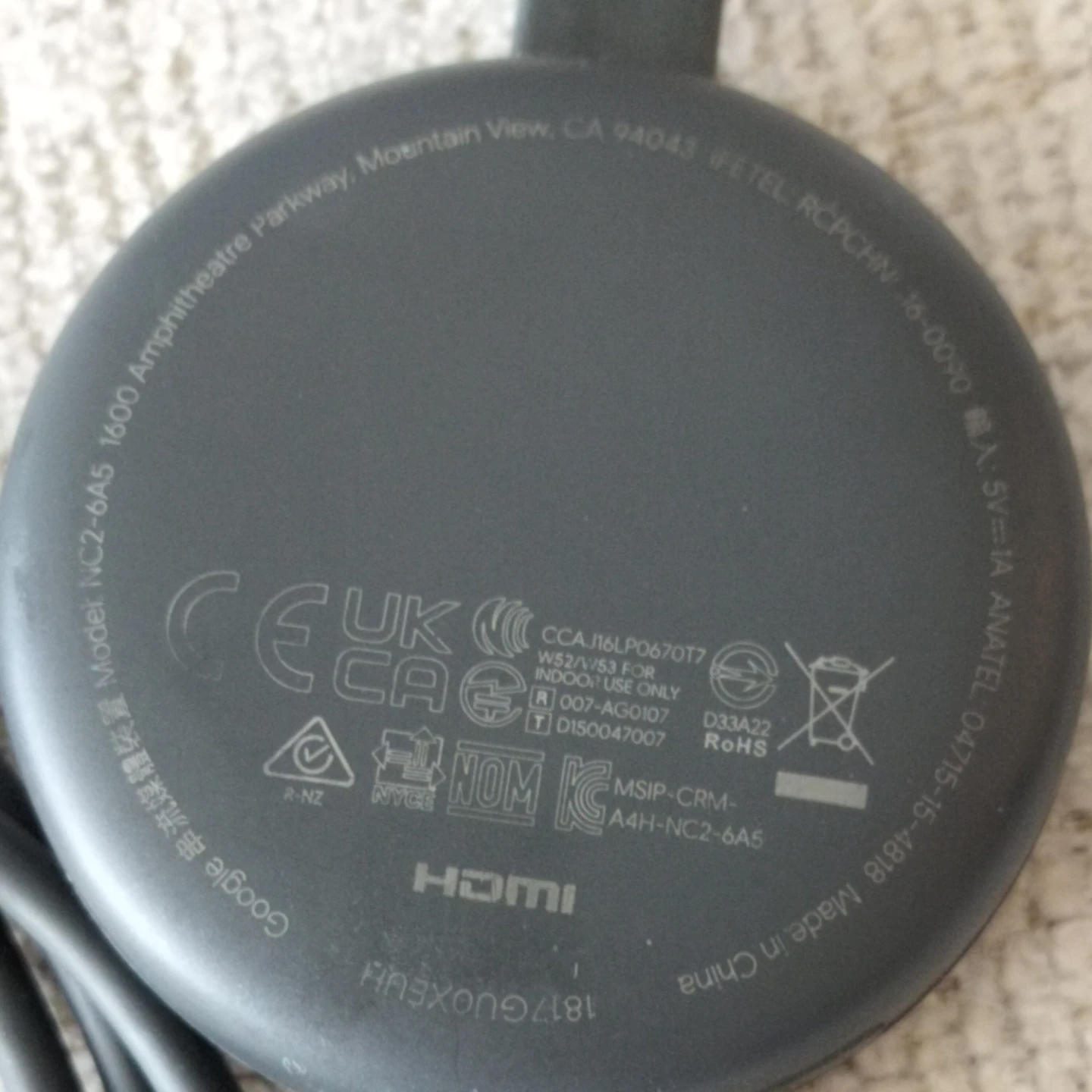 Google Chromecast Media Streamer - photo 4