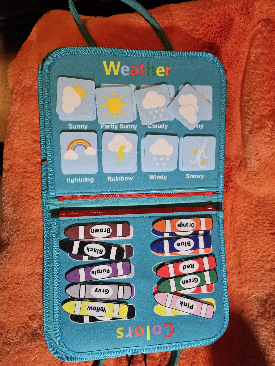 Educational Felt Busy Board for Kids - photo 3