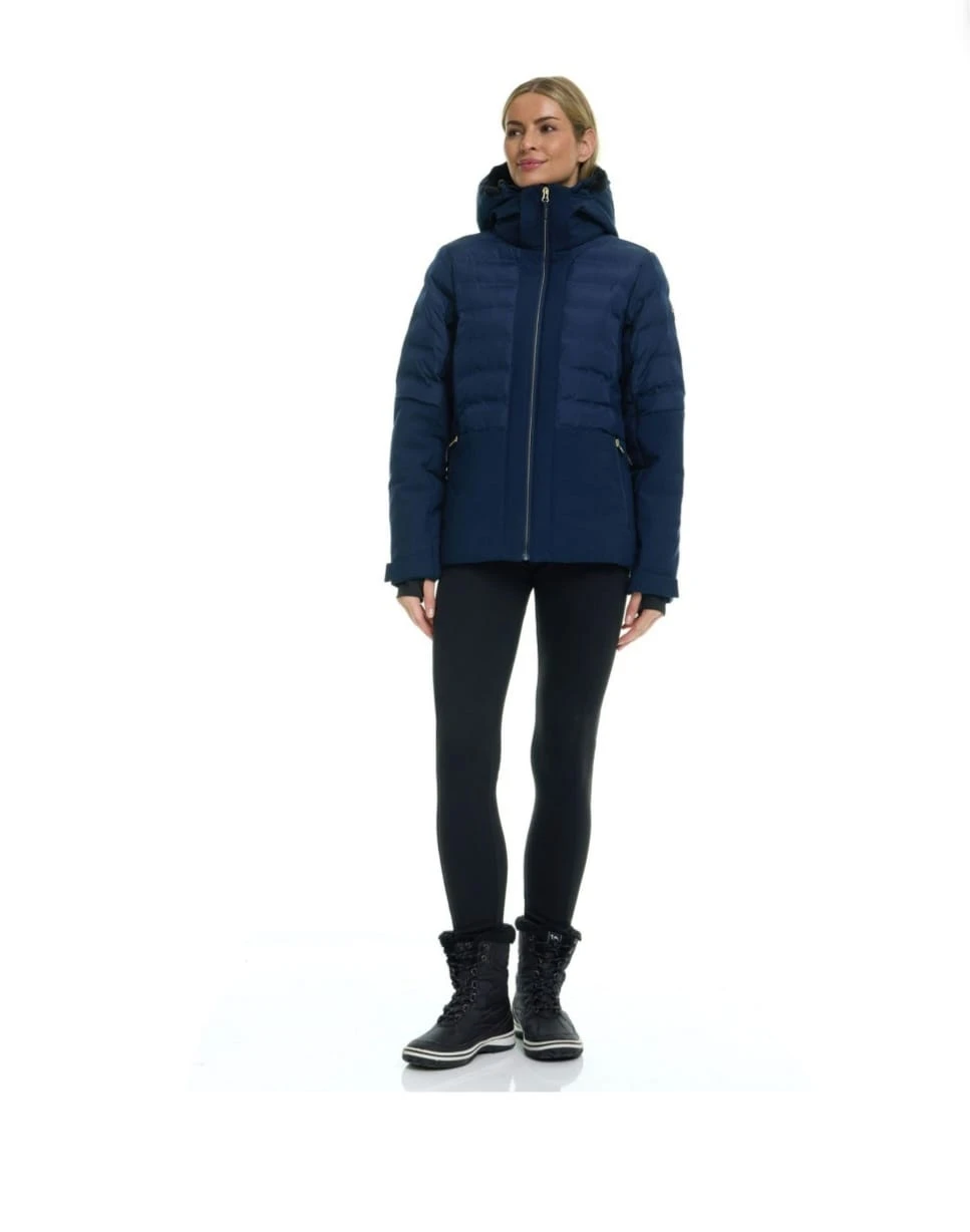 Women's Navy Blue Down Puffer Jacket - photo 2