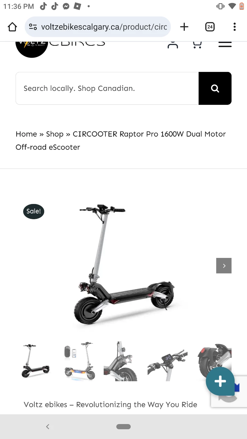 CIRCOOTER Raptor Pro 1600W Dual Motor eScooter - photo 2
