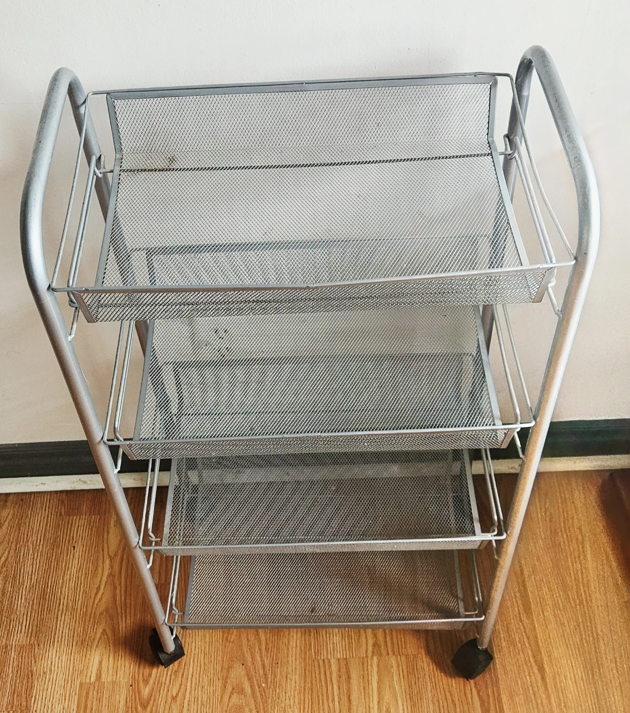 4-Tier Metal Mesh Rolling Storage Cart ✨️ - photo 2