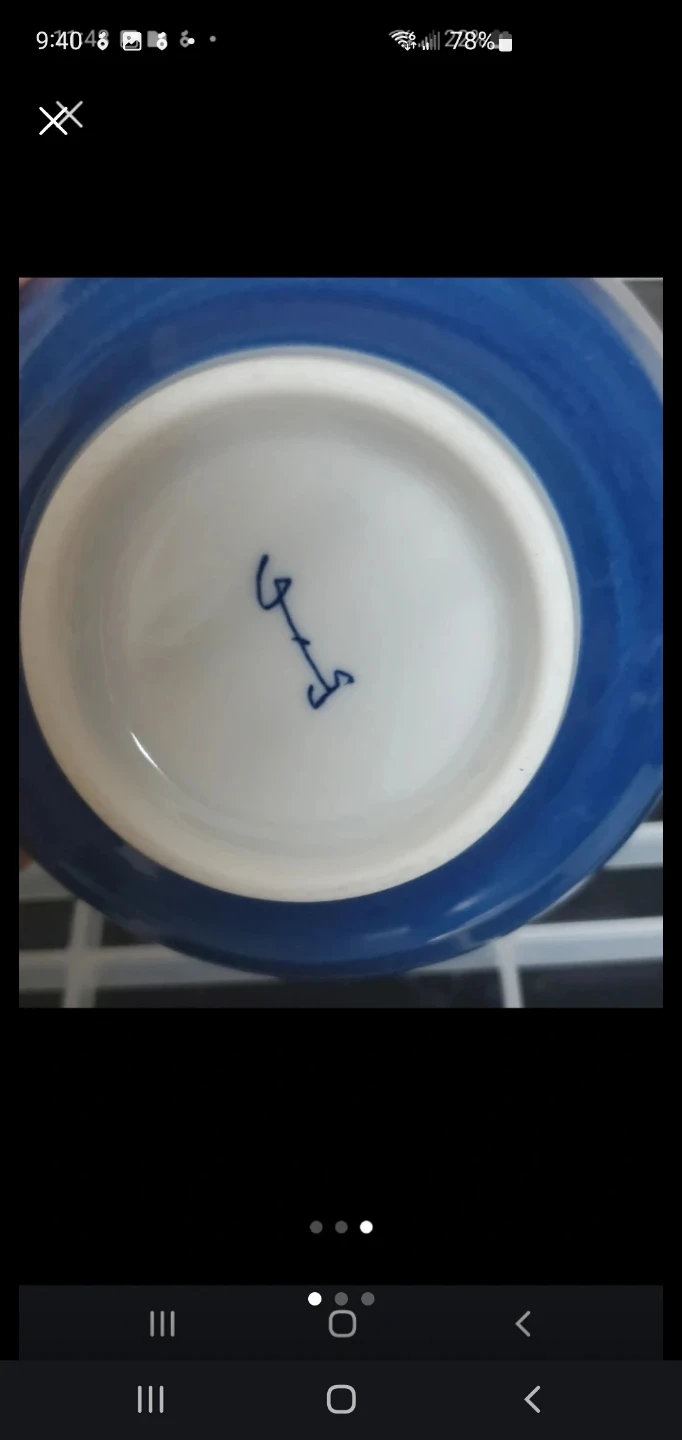 Blue and White Ceramic Bowl - photo 3