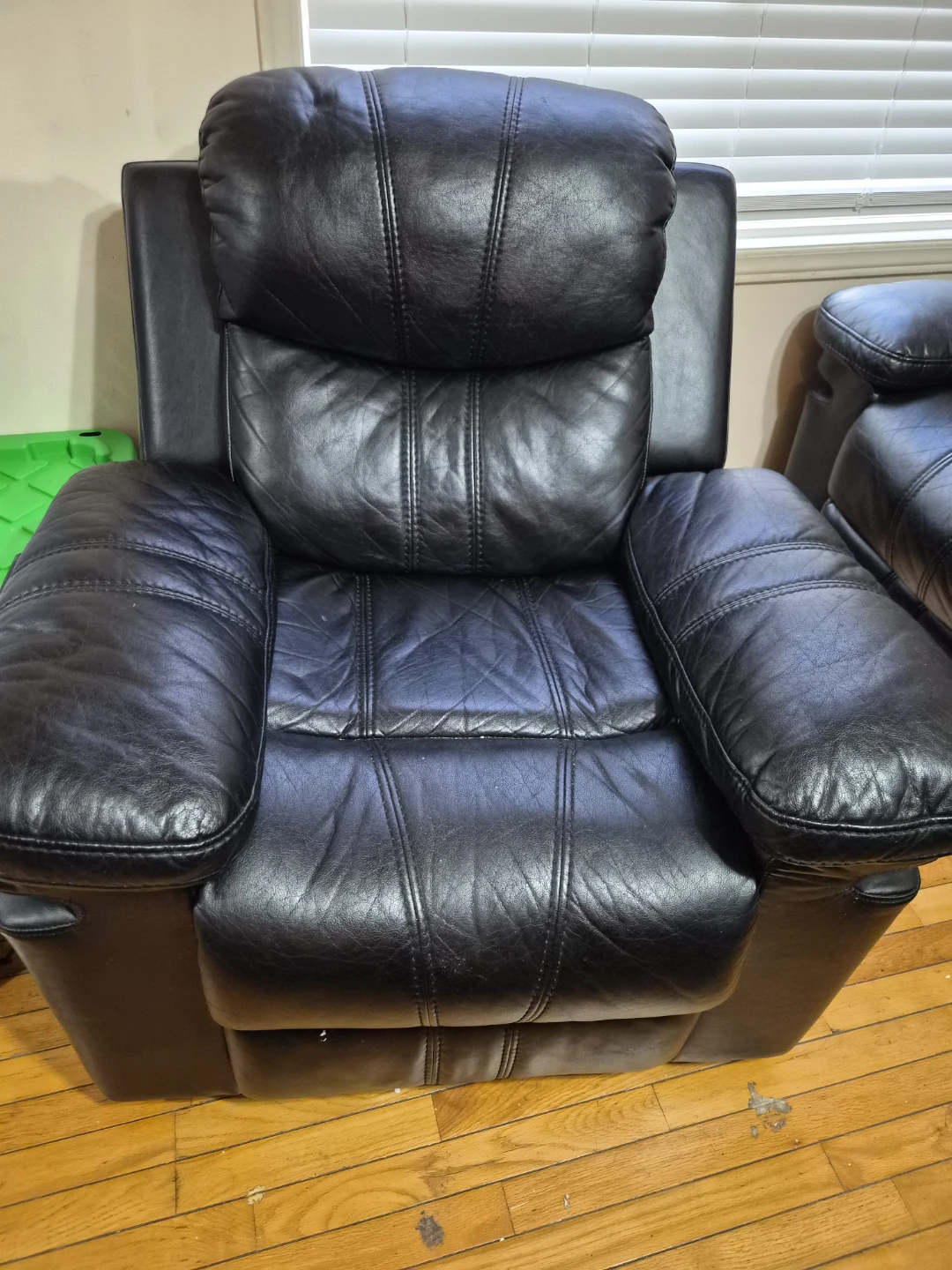 Black Leather Rocking Recliner