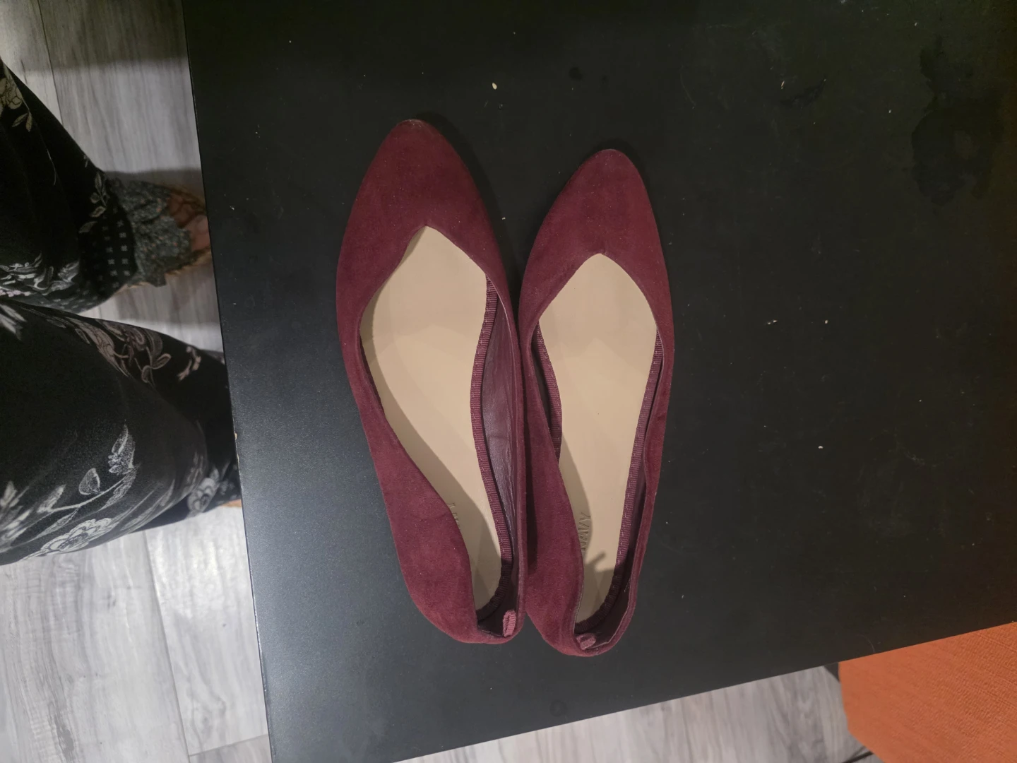 Old Navy Maroon Suede Flats