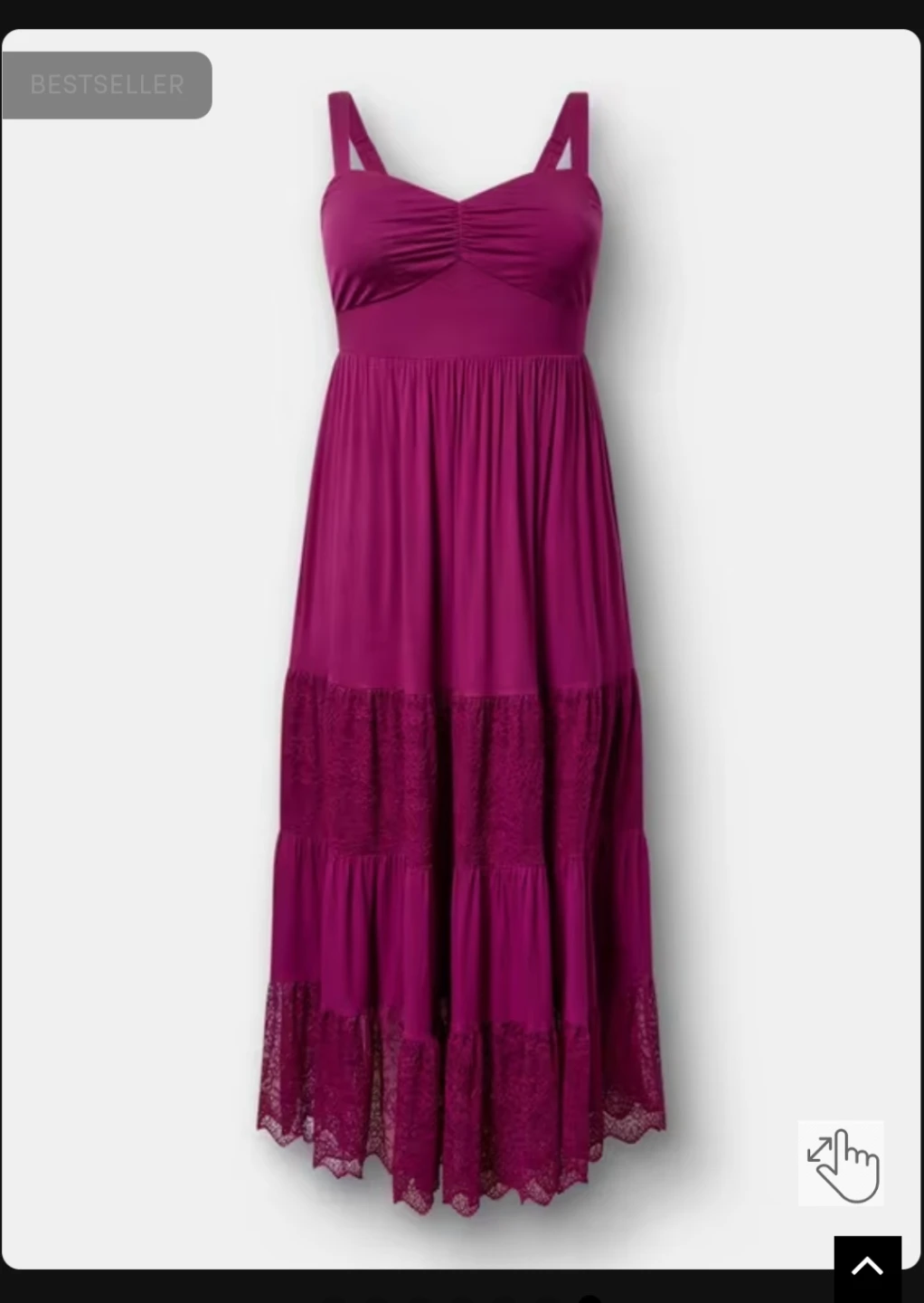 Torrid Sweetheart Lace Inset Maxi Dress Purple Maxi Dress