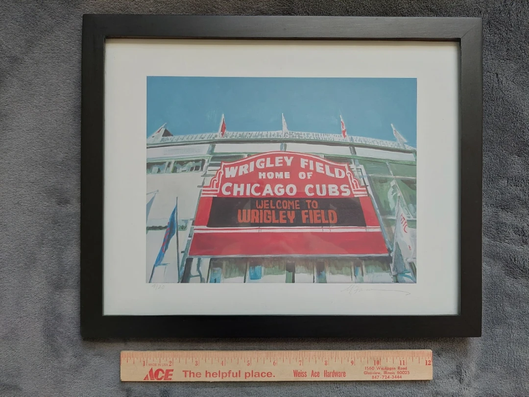Framed Wrigley Field Art Print - photo 2