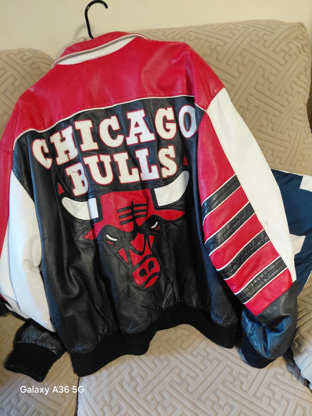 Chicago Bulls Leather Varsity Jacket