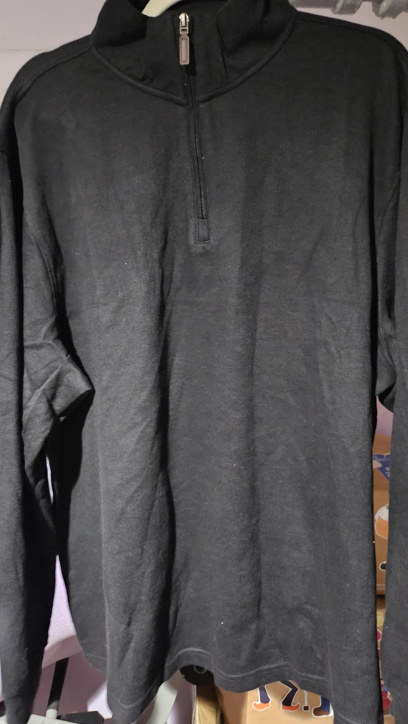 Club Room LS French Rib Quarter Zip - XXL