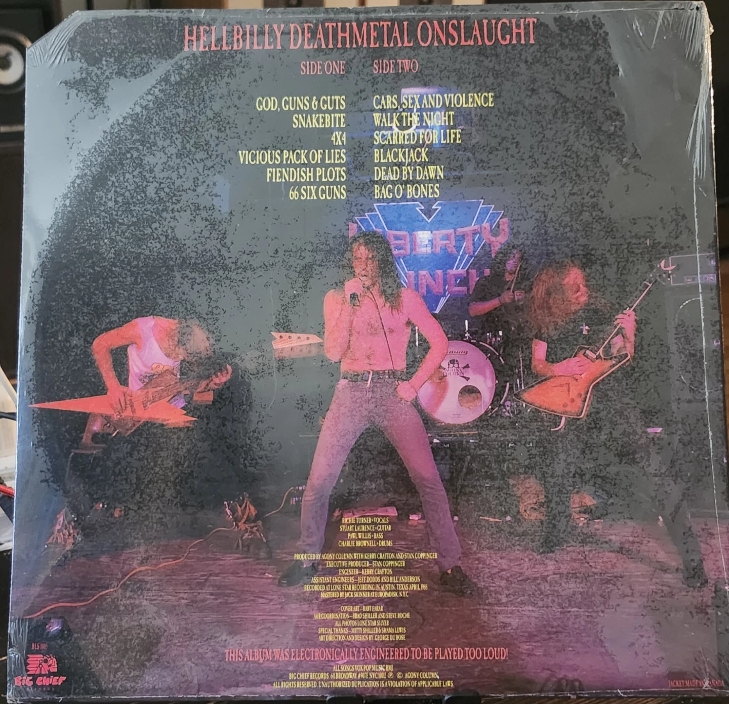 Agony Column - Hellbilly Deathmetal Onslaught Vinyl Record - photo 2