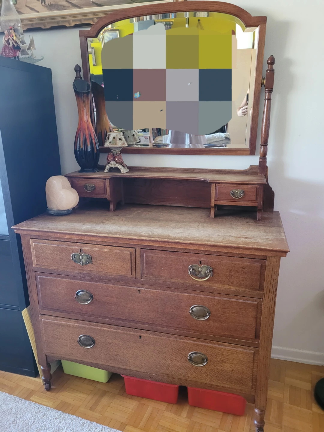 Oak Dresser with mirror