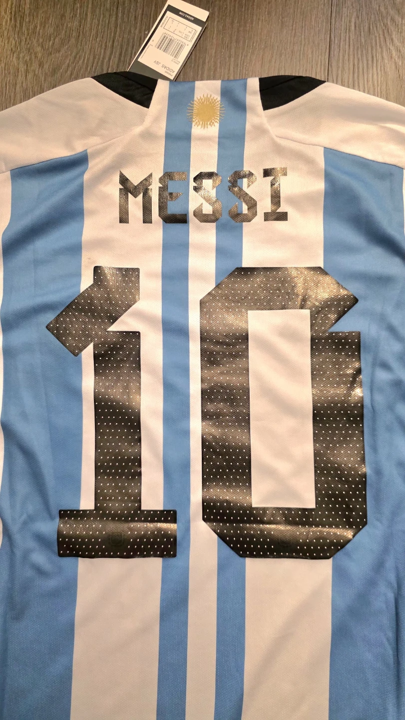 Messi #10 Argentina World Cup 2022 Final Jersey - photo 5