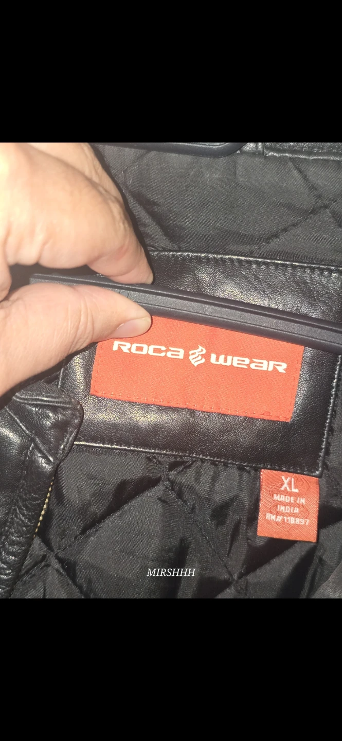 Rocawear Black Leather real leather Jacket - photo 3